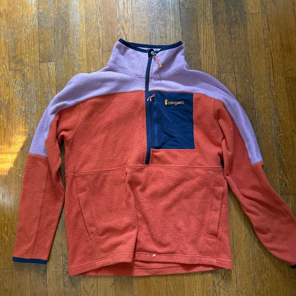Cotopaxi Orangeand Purple Fleece Pullover